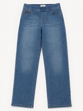 Nine West Size 8 Pull-On Straight Leg Stretch Jeans Medium Wash